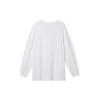 Calvin Klein Overlapping Letter Long-Sleeve T-Shirt Unisex Tops White J400192-YAF