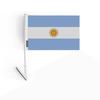 Drapeau Adhésif - Argentine - 14 X 21 Cm - 10 Pièces - Polyester - Léger Et Robuste