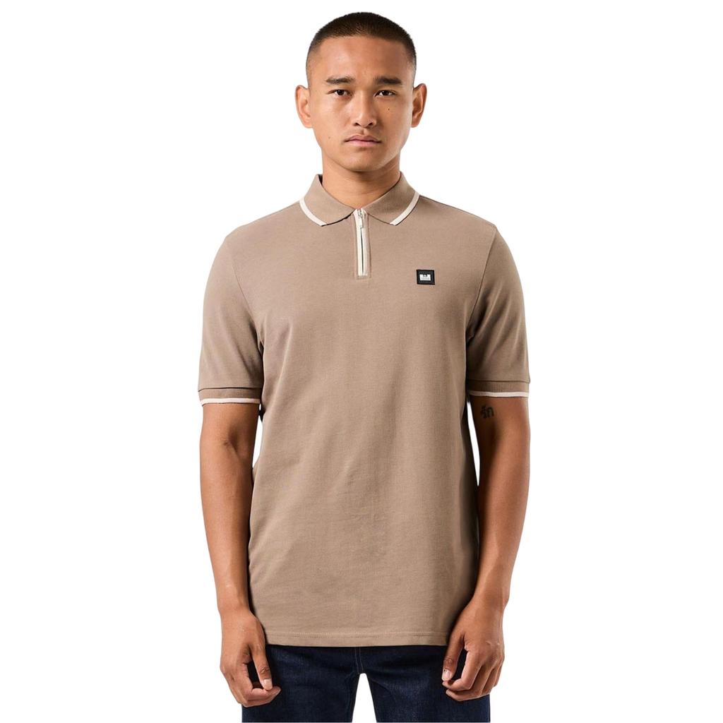 Weekend Offender Mens Shore Zipped Polo Shirt
