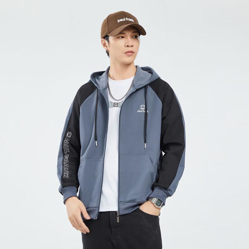 paul frank Мужская осенняя повседневная толстовка с капюшоном на молнии