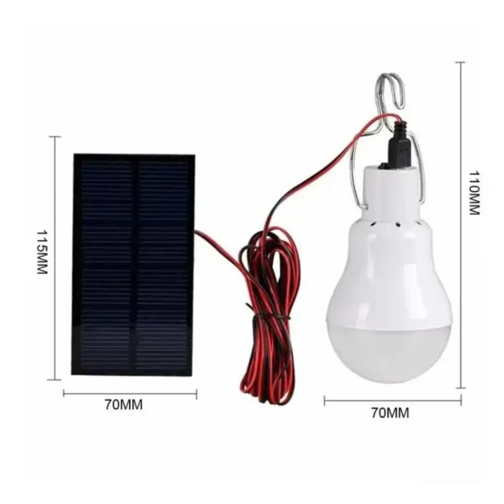 New Waterproof, Energy Saving LED Solar Camping Light with Hook for Garden, Pathway, and Courtyard - Outdoor Solar Bulb