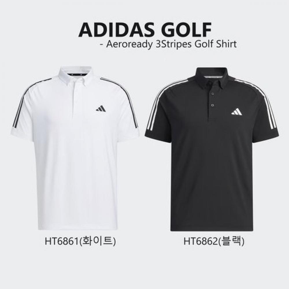 Adidas Golf Aerolady 3S Golf Men S Polo ShorT Sleeve T ShirT hT6862
