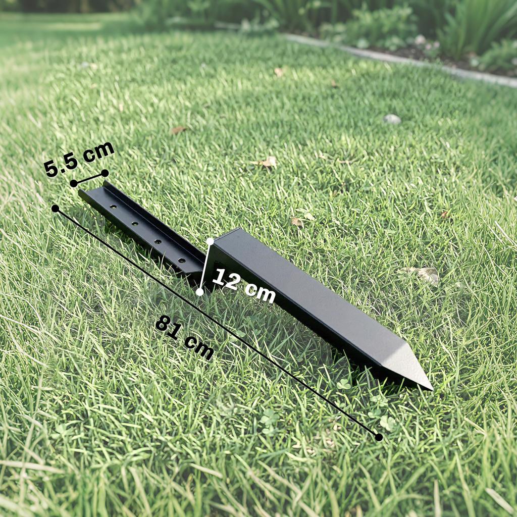2 Pack Fence Post Repair Kit 81 cm Heavy Duty Meta Support