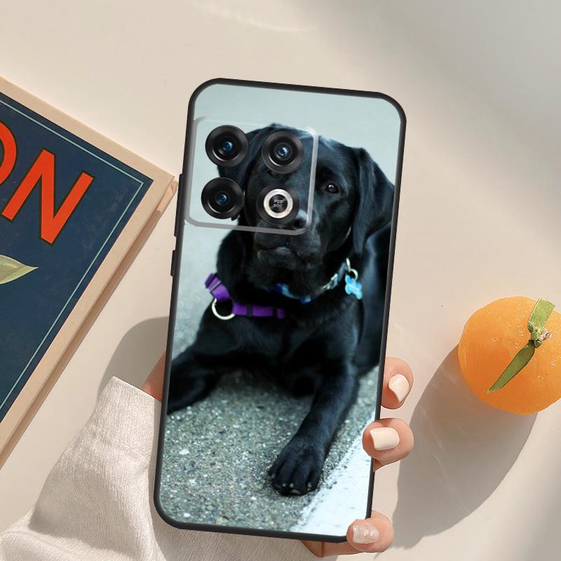 Black labrador retriever Animal Dog Case For OnePlus 12R 13R 13T 10R 15 13 12 11 10T 8T Nord CE 4 3 2 Lite N20 N30 Nord 5 Cover