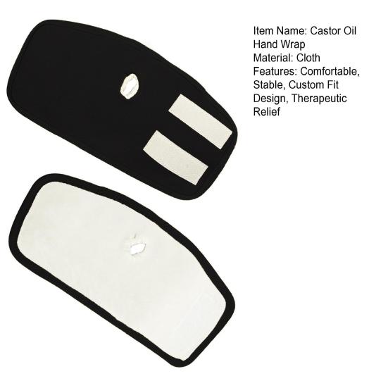 1/2 шт. Касторовое масло для рук, мягкая компрессионная поддержка запястья с касторовым маслом, регулируемая запястная скоба с липучкой для правой и левой руки