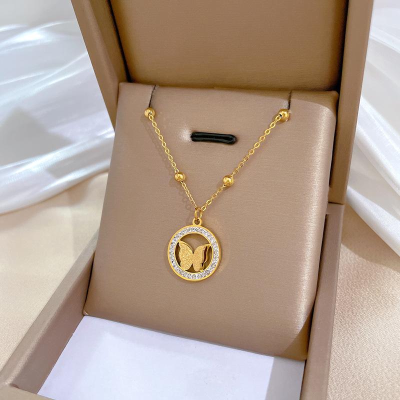 Геометрическое Животное Темперамент Личность Минималистичный Ветряная Печь Настоящее Золото Ожерелье Женская Цепочка на Ключицу