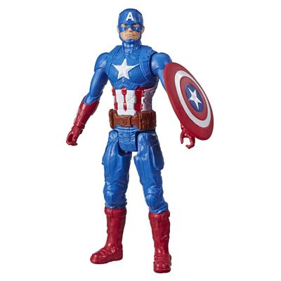 Hasbro Marvel Серия Титановых Героев Мстители Фигурка Капитана Америки, 12 дюймов (30 см) Фигурка Действия, Игрушка Мстители для Детей от 4 лет, E7877,