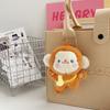 Cute Creative Backpack Pendant Cartoon Gift Little Monkey Keychain Plush Banana Monkey Doll Car Keychain Female