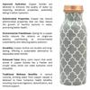 Copper Water Bottle 500 ML With Anti Oxidant Properties | Diwali Gifts for Family and Friends 100% Copper Water Bottle (Grey, 500 Ml)