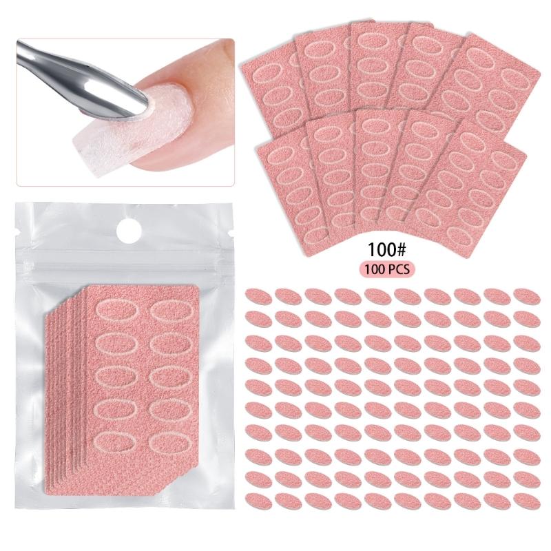 100/180/240 Count Nail File Sanding Discs Abrasive Material for Professional Manicurists and DIY Enthusiasts