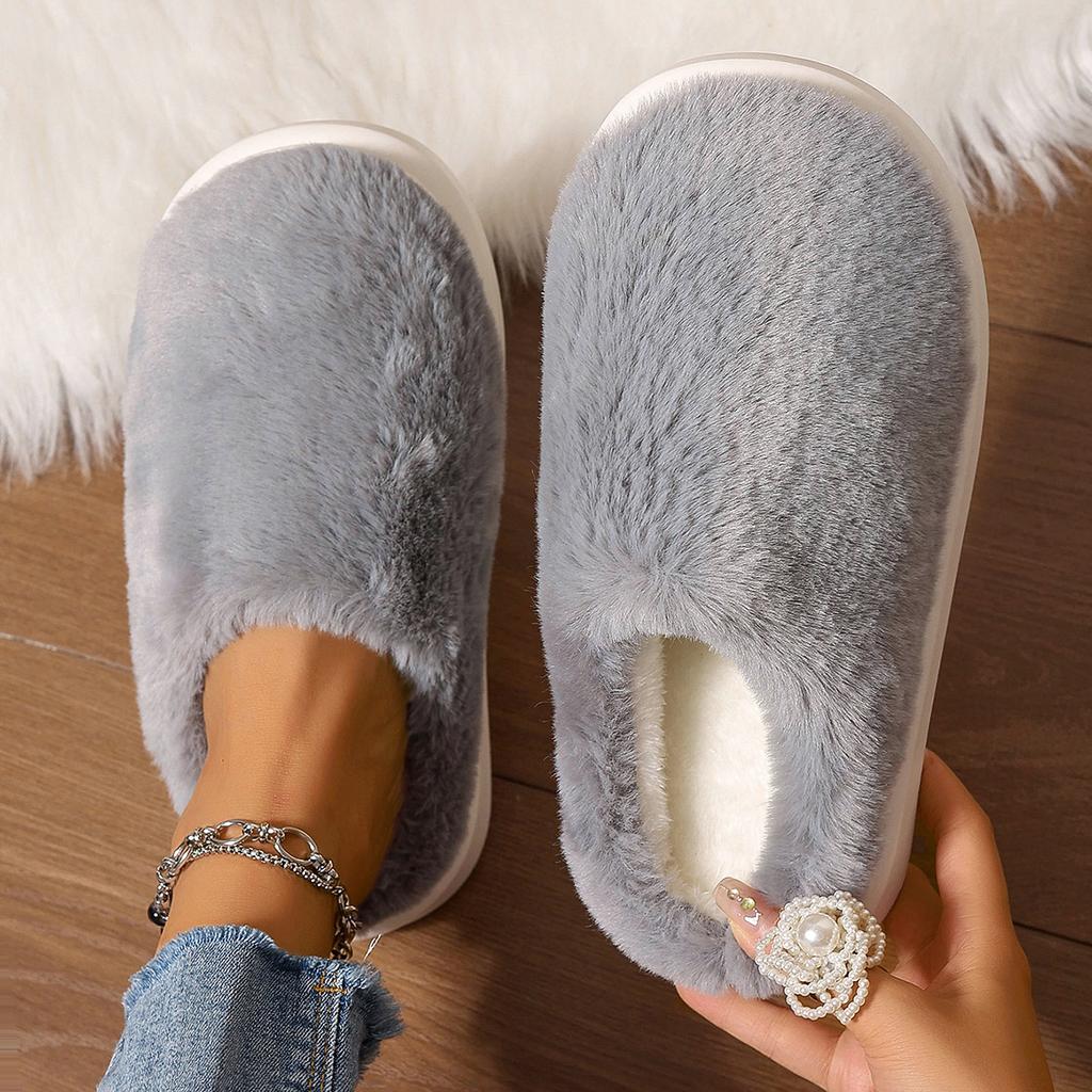 Women Slippers 2024 New Winter Home Fur Slippers Cartoon Cat Non-Slip Soft Warm House Indoor Bedroom Couples Shoes Slides Women