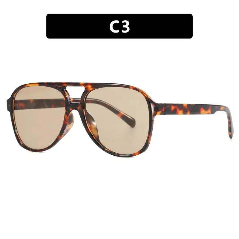 Винтажные солнцезащитные очки оверсайз женские ретро большая оправа солнцезащитные очки женские черные желтые в стиле инс квадратные очки oculos de sol