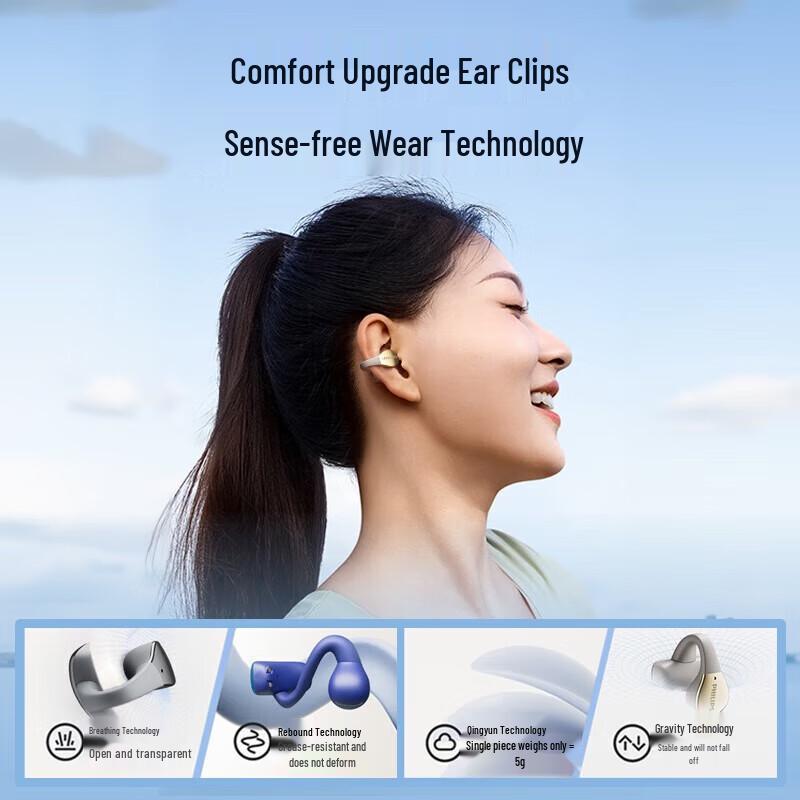 Philips Open-Ear Clip-On True Wireless Bluetooth Headset