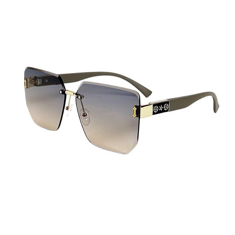 Солнцезащитные очки без оправы, Модные и простые солнцезащитные очки, Женские высококлассные ретро квадратные солнцезащитные очки