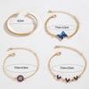 Браслет Cross Border Jewelry Blue Butterfly Inkstone Hollow для женщин, набор из четырех браслетов с геометрическим узором