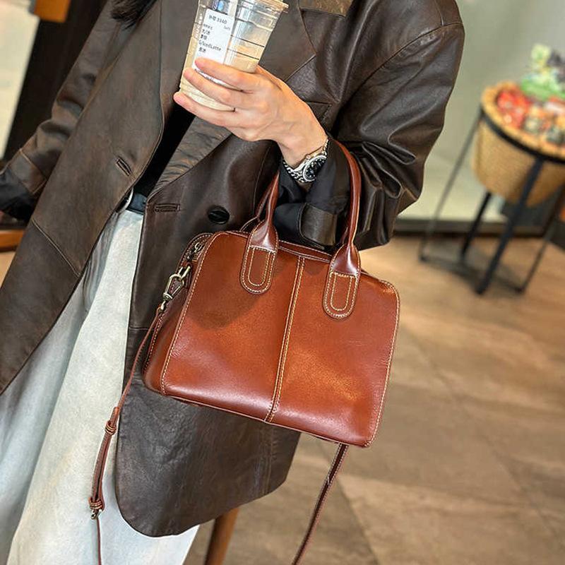 Новая кожаная сумка большой вместимости Большая сумка