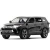 1/32 Toyota Highlander SUV спортивная игрушечная машинка литая под давлением металлический сплав миниатюрная JKM звуковая и световая коллекционная модель подарок для мальчиков