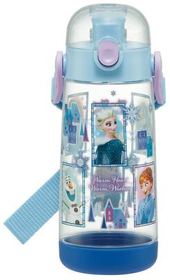 Бутылка для воды Disney Frozen для PDDR5, 480 мл, 23, С одной кнопкой, Пластик, Девочки,