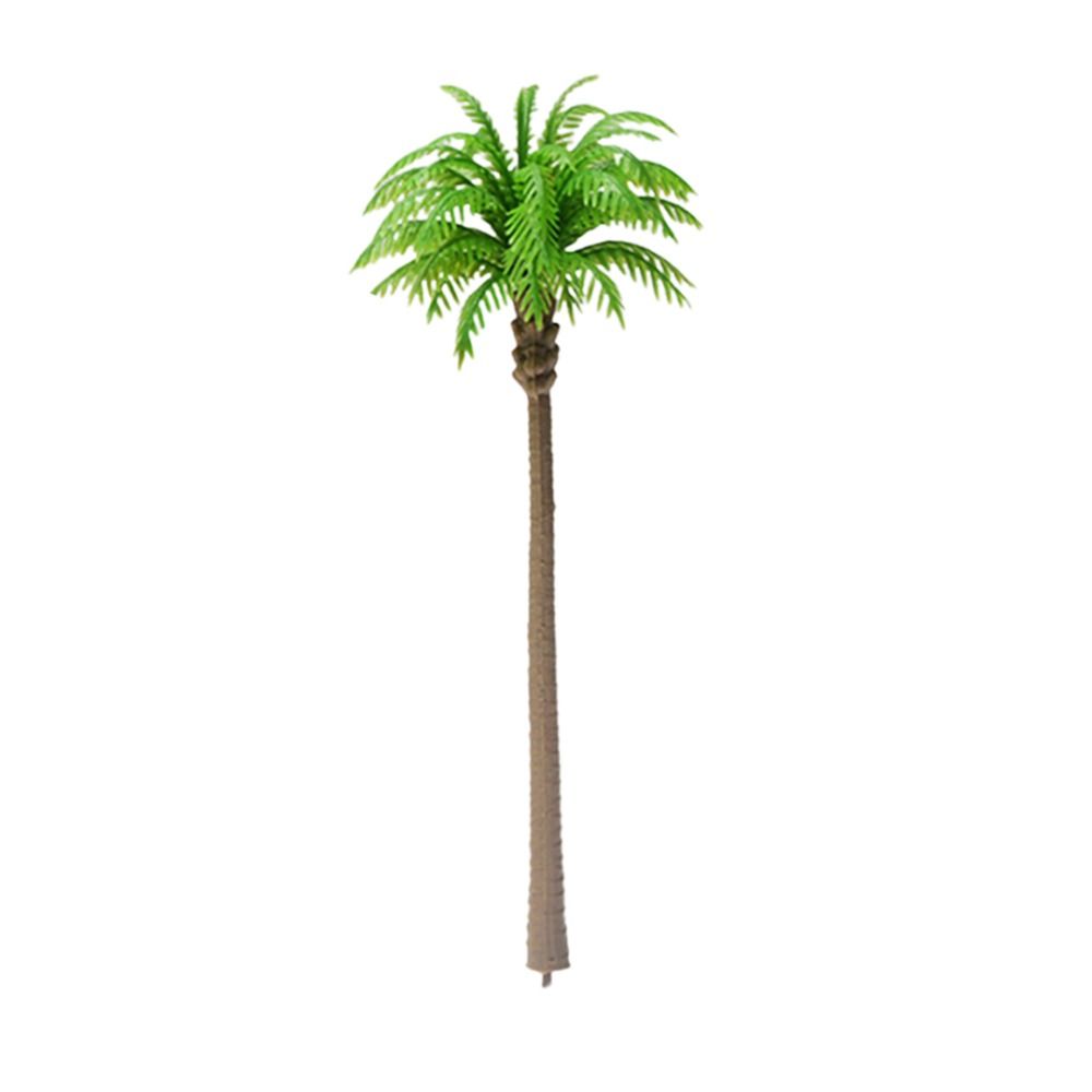 5Pcs Stereoscopic Coconut Palm Tree Miniature Plastic Coconut Micr Landscape  Desktop Decoration