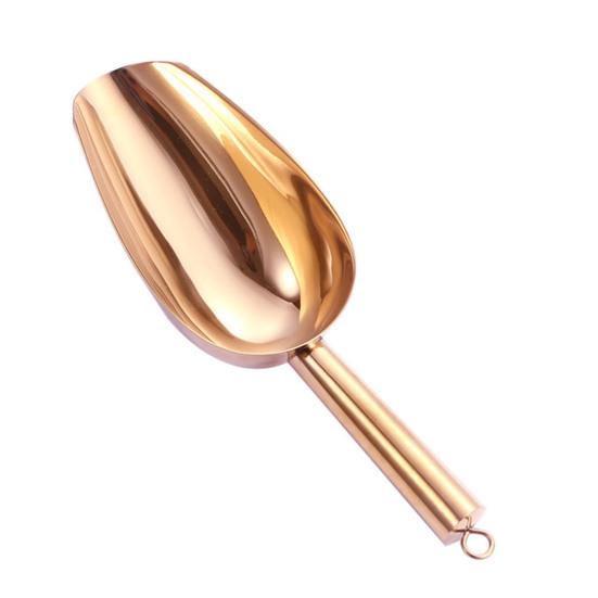 Лопата для льда Совок для льда Из нержавеющей стали Лопатка для льда Лопата для попкорна Совок для попкорна Совок для муки Многоцелевой бар Вечеринка Свадьба Лопата для еды с длинной ручкой