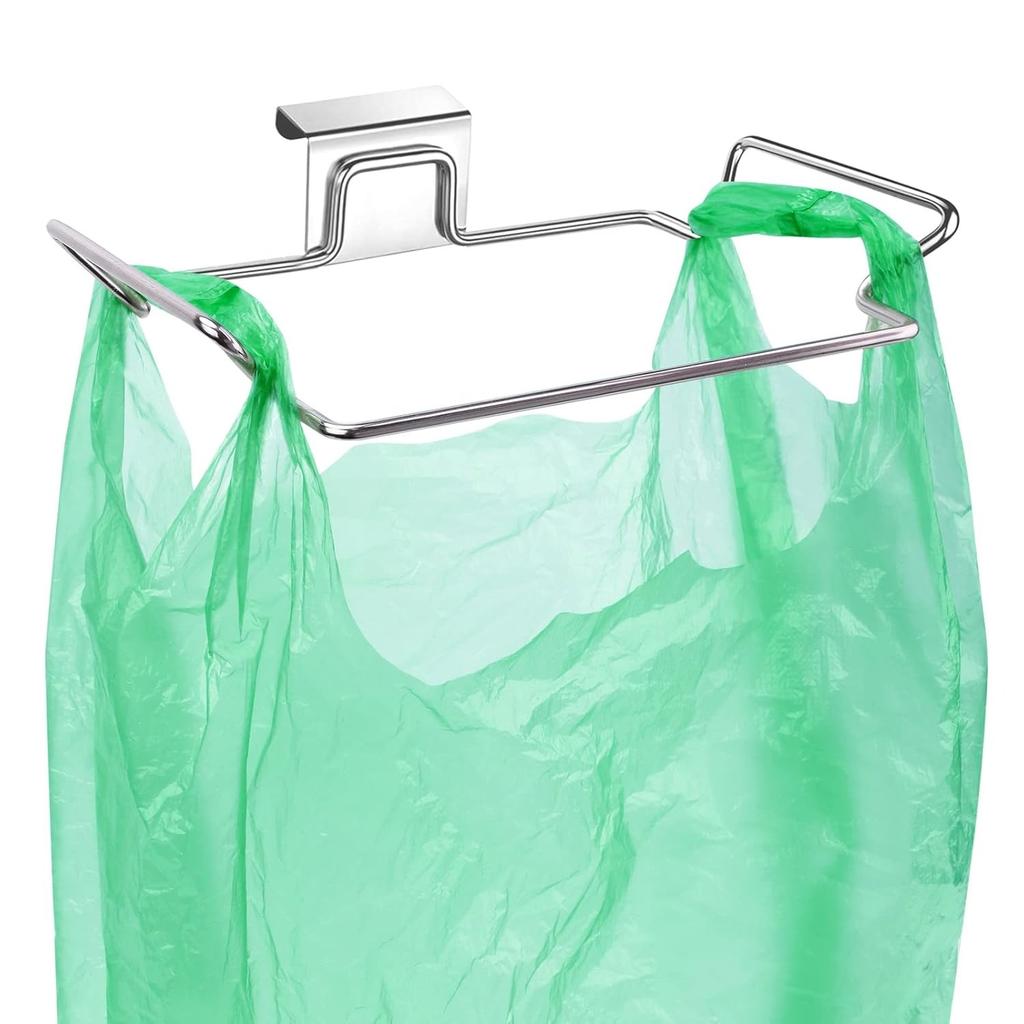 Большой держатель для мусорных мешков из нержавеющей стали для кухонных шкафов, дверцы и шкафчики, держатель для мешков под раковиной, держатель для мусорных мешков, кухонное ведро для отходов