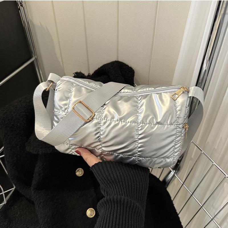 Женская наплечная сумка Повседневная нейлоновая стеганая мягкая сумка-кроссбоди в форме облака Модный дизайн Роскошные сумки-тоут Клатч-кошелек CLE
