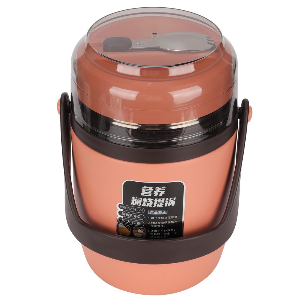 2 л 3-х уровневая изолированная банка для еды вакуумный изолированный пищевой контейнер из нержавеющей стали контейнер для супа термо