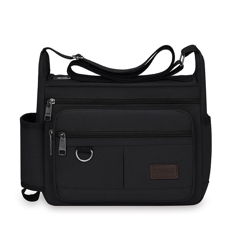 Мужская парусиновая сумка через плечо и на плечо - Повседневная дорожная сумка-мессенджер и рюкзак