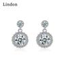 Lindon Women's Zircon Copper Alloy Earrings - Wedding Party Gift Pendant Earrings