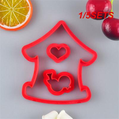 1/5SETS Форма для торта Украшения для торта Товары для вечеринки Выпечка печенья Товары для дома Форма для выпечки Кухонные принадлежности Мультяшный домик