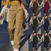 Женские модные повседневные однотонные брюки и капри с принтом