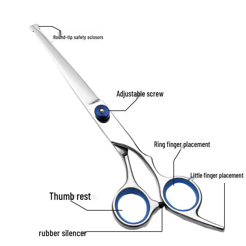 Профессиональный набор изогнутых ножниц для груминга питомцев Big Dog из нержавеющей стали