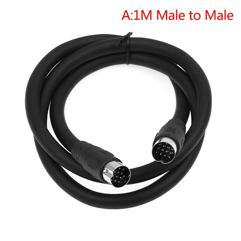 Din 13Pin Cable Male To Female 13-Pin Extended Cable, Large 13P Cable 1M