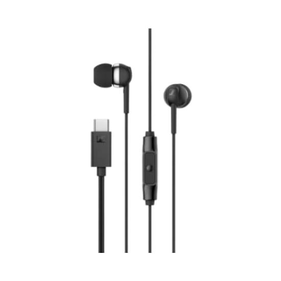 Sennheiser CX 80U Wired with Remote Lightweight Design Earphones, Dynamic, In-Ear, In-Line & Microphone, USB-C,