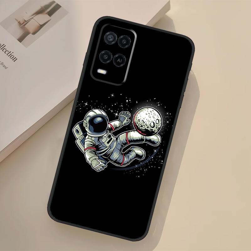 Чехол с астронавтом, футбол, баскетбол для Oppo A76 A96 A16 A17 A18 A60 A80 A40 A38 A58 A78 A98 A94 A74 A54 A15 A57 A77 A5 Pro