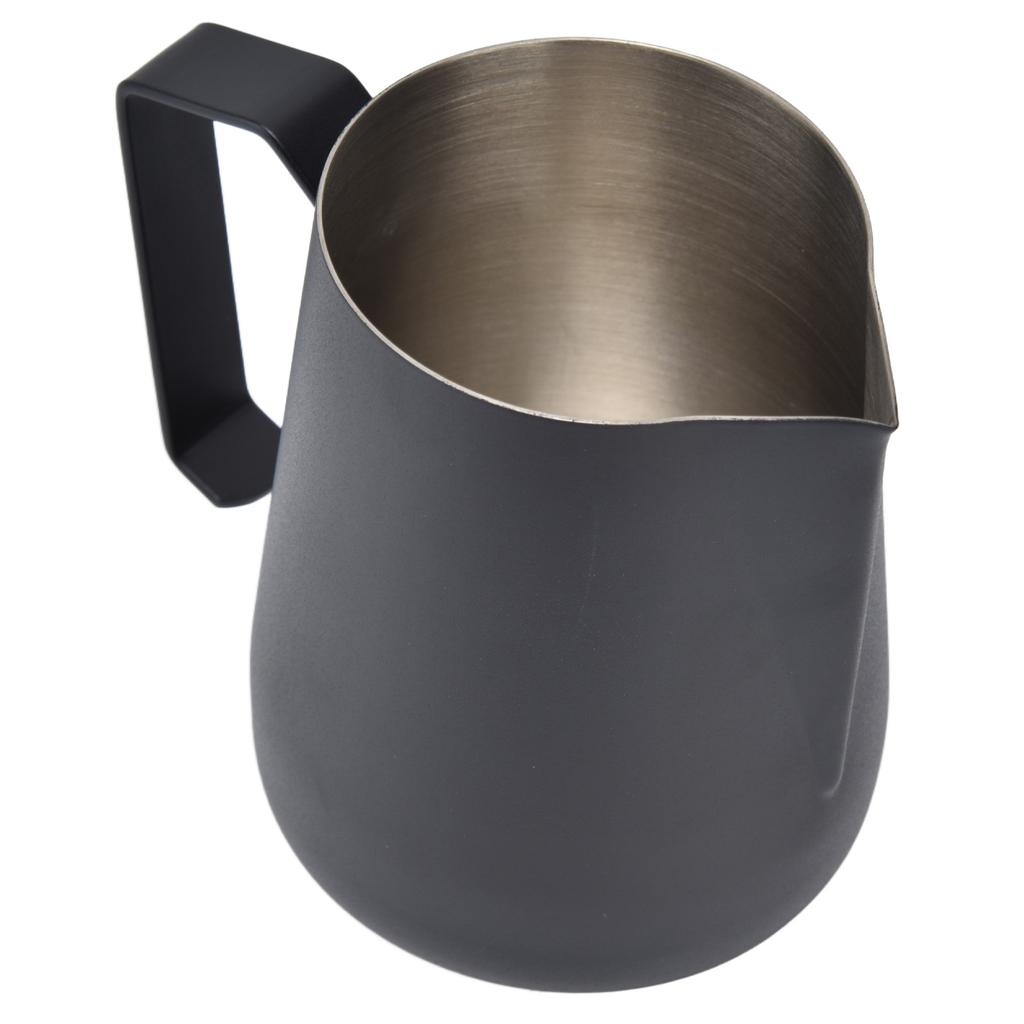 Кувшин для вспенивания молока, утолщенная чашка для вспенивания молока 450 мл с острым носиком для кофемашины CafeBlack