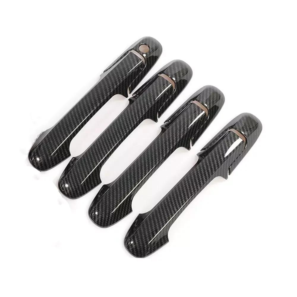 For Honda Accord Sedan 2003 2004 2005 2006 2007 Carbon Fiber Car Sticker Door Handle Cover Trim Accessories Protect Decoration