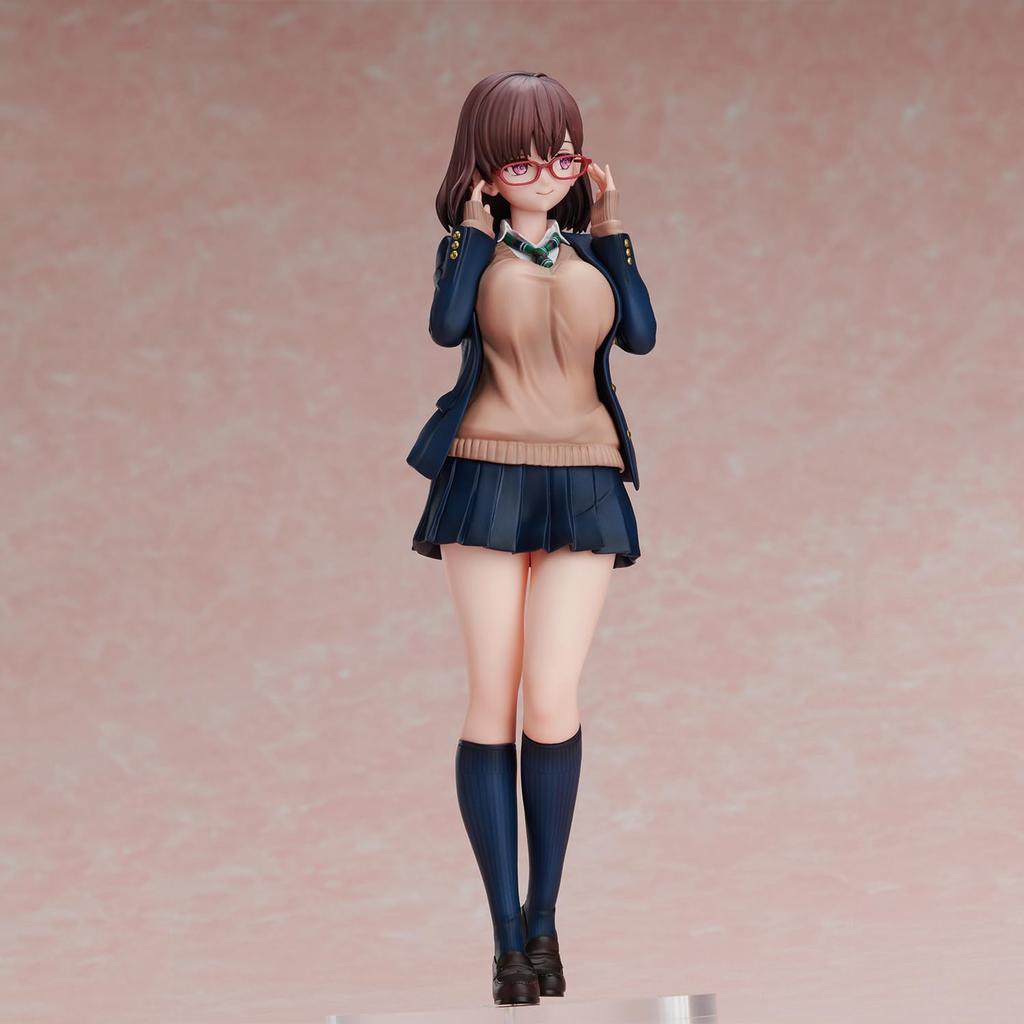 Daiki Kase's Illustration "Megane JK-san" Non-scale PVC & ABS Pre-painted Completed Figure