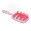 Изогнутая щетка для волос с вентиляционным отверстием, массажная лопатка для кожи головы, распутывающая щетка, инструмент для укладки волос для быстрой сушки феном, розовая