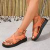 2025 Summer New Platform Sandals Women's Shoes Large Size Casual Toe Platform Sandals Spot