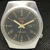 Б/У винтажные мужские часы SEIKO 5 AUTOMATIC 6309A JAPAN DAY/DATE черного цвета a316812-2 SKU608i-a316812