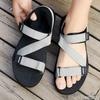 Мода 2025 Лето Новые Мужские Туфли Мода повседневные пляжные Сандалии Уличная спортивная обувь для вождения Мужская Мода Полые сандалии Zapatos Homme