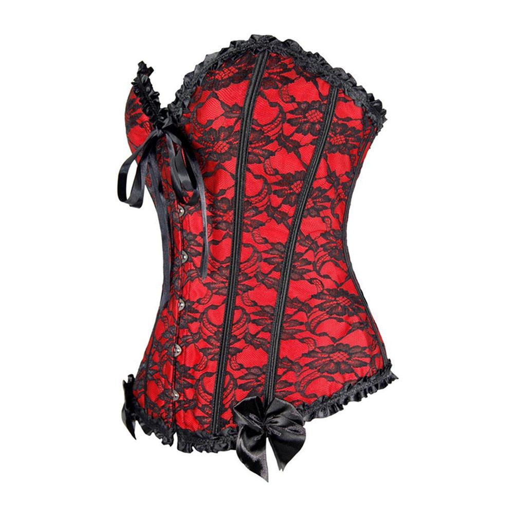 Женский атласный корсет-бюстье с шнуровкой сзади, на косточках, с G-стрингами, боди для формирования фигуры, размер S-6XL, новый стиль