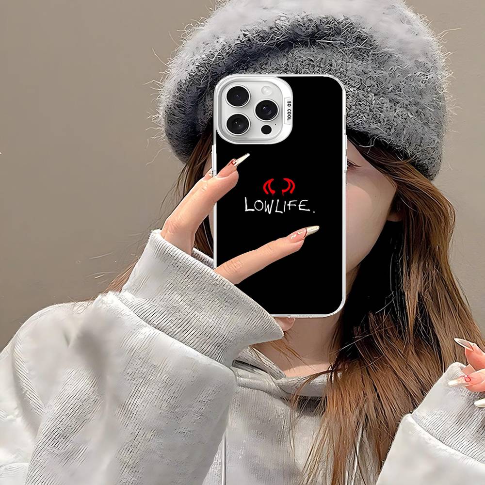 Y-Yungblud Lowlife Для iPhone 15 14 13 Plus 17 16 12 11 Pro Max Матовый Цветной Серебряный Роскошный Чехол для Телефона