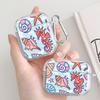 Чехол для Airpods Pro3 1 2 4 3 Pro Pro2 Прозрачный Чехол для Наушников Разноцветный Морской Организмы