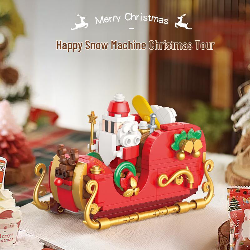 Christmas Tree Surprise Building Blocks: Creative Educational Toy Ornaments & Gifts for Children