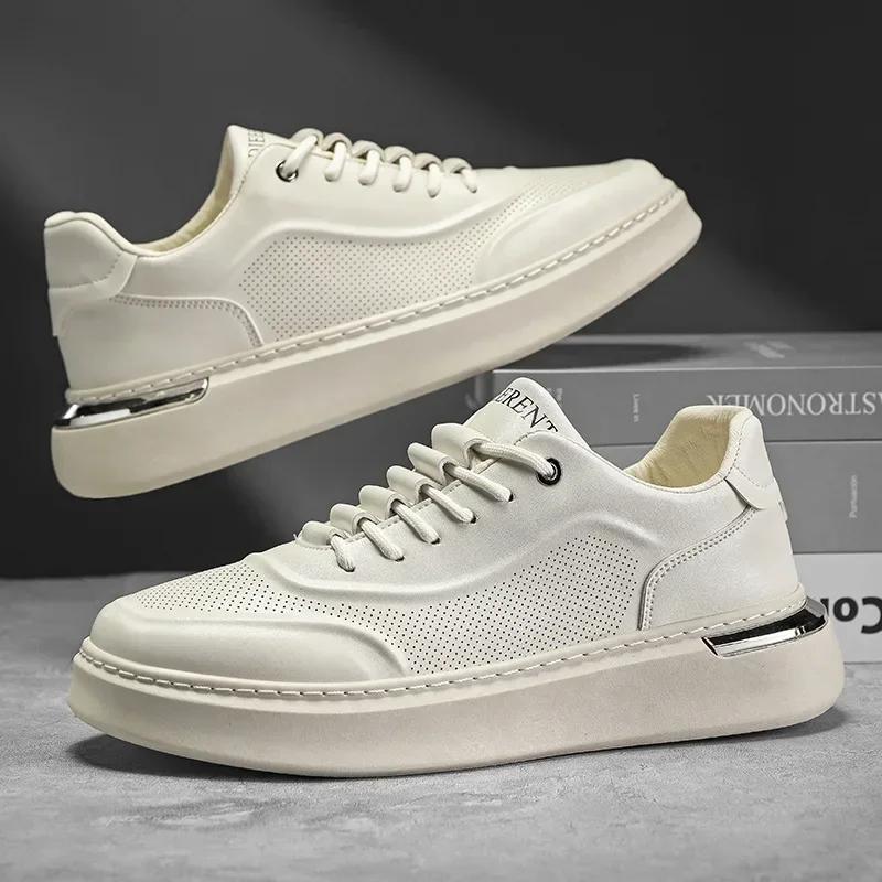 Мужские повседневные кроссовки Trend Mesh Breathable Lightweight Walking Men Vulcanized Shoes Thick Sole Non-Slip Shoes Tenis Masculino