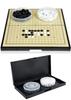 Портативная игра Го 19x19, подходит для начинающих и профессионалов, складная, магнитная, доска, 37x37 см.