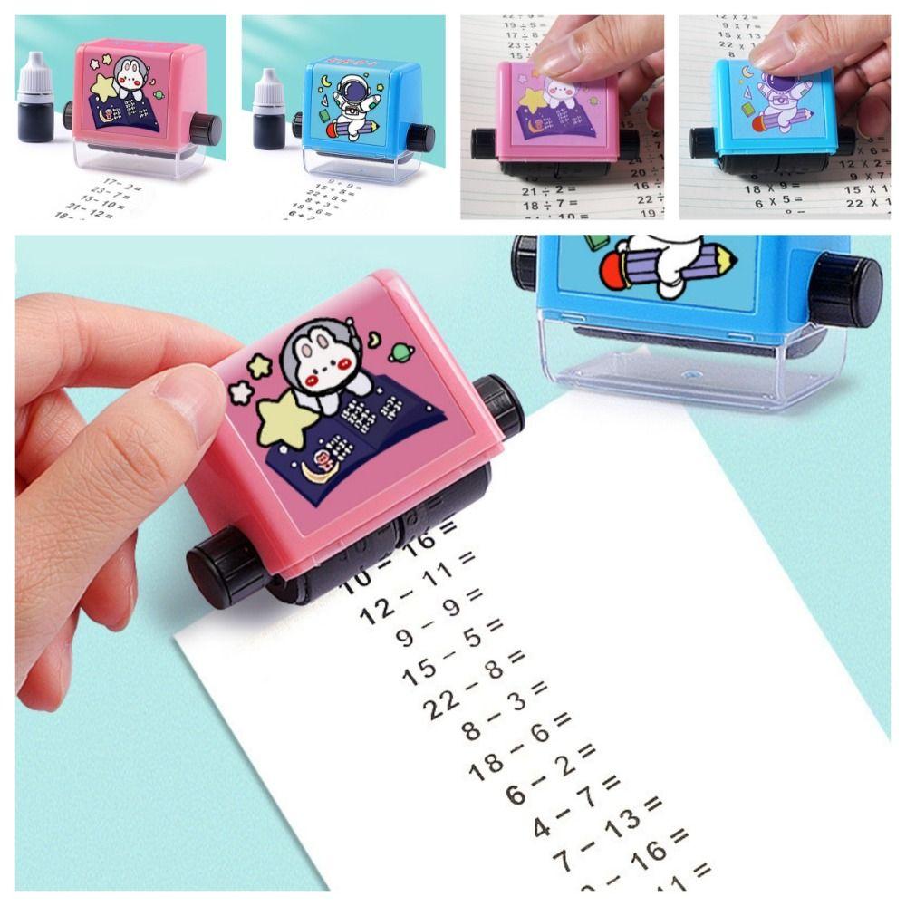 Числовой роликовый арифметический штамп DIY детский математический штамп милые учебные пособия