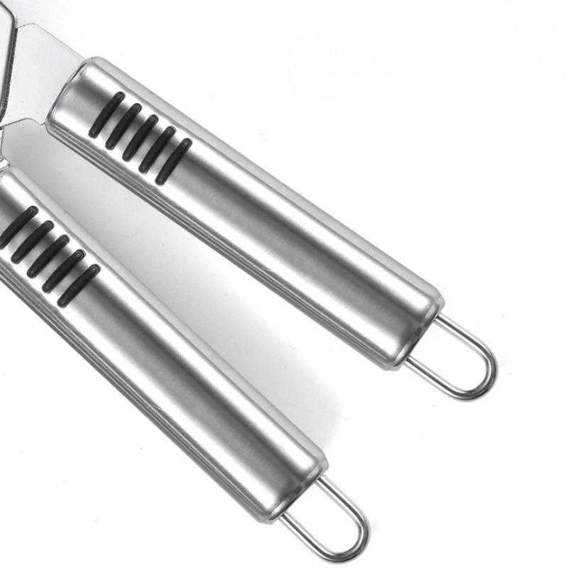 Консервный нож из нержавеющей стали, ручной мощный нож для консервных банок, многофункциональный бытовой открывалка для бутылок 3 в 1